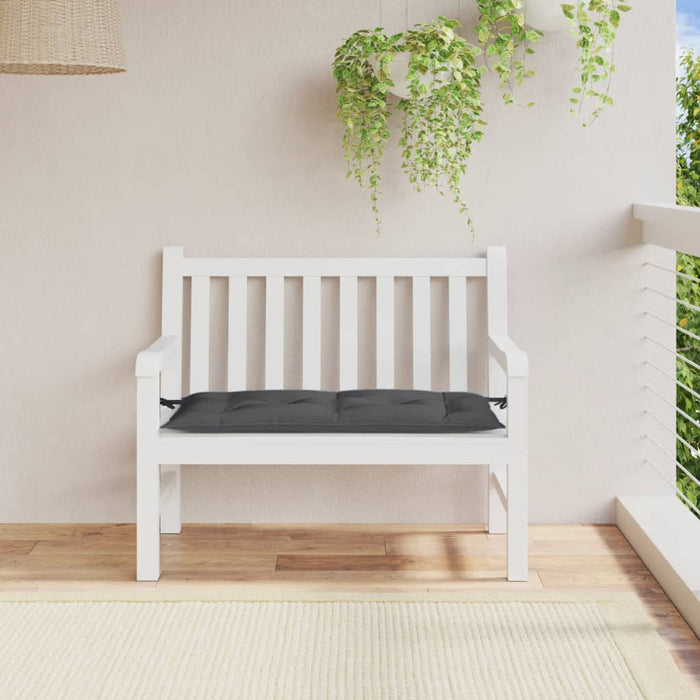 Pernă bancă de grădină, melanj antracit 100x50x7 cm textil - WALTI WALTI