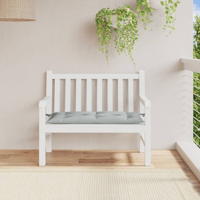 Pernă bancă de grădină, melanj gri deschis, 100x50x7 cm, textil - WALTI WALTI