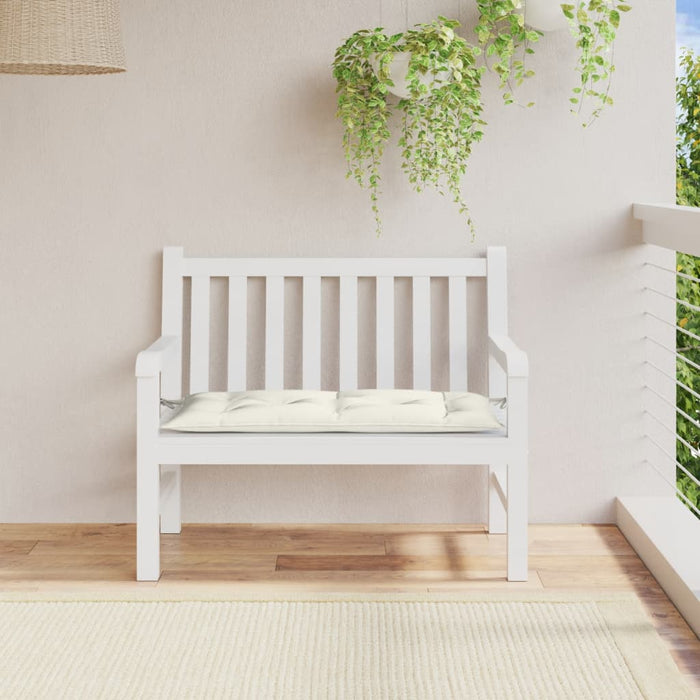 Pernă bancă de grădină, melanj crem, 100x50x7 cm, textil - WALTI WALTI