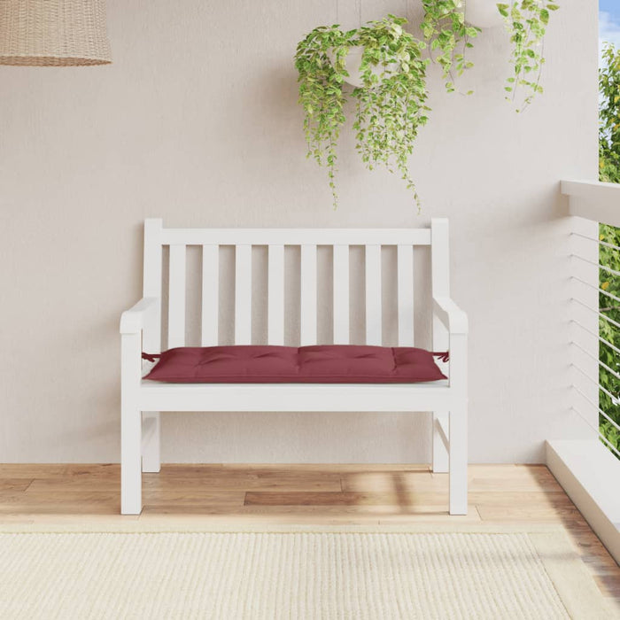 Pernă bancă de grădină, melanj roșu vin, 100x50x7 cm, textil - WALTI WALTI