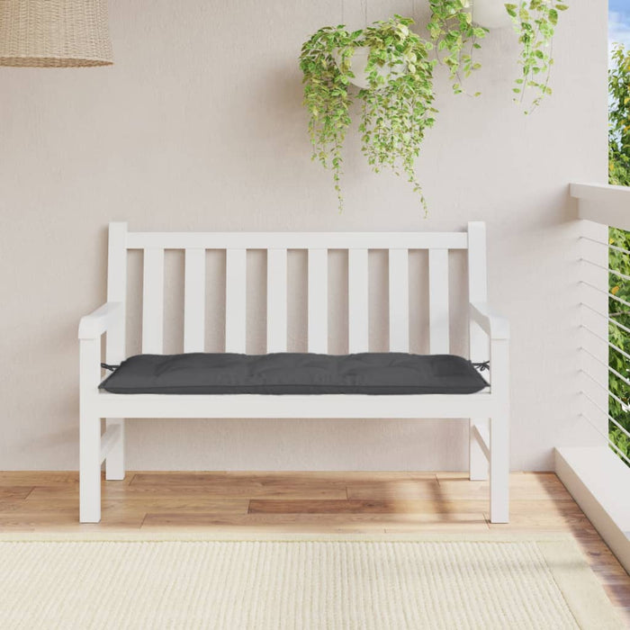 Pernă bancă de grădină, melanj antracit, 120x50x7 cm, textil - WALTI WALTI