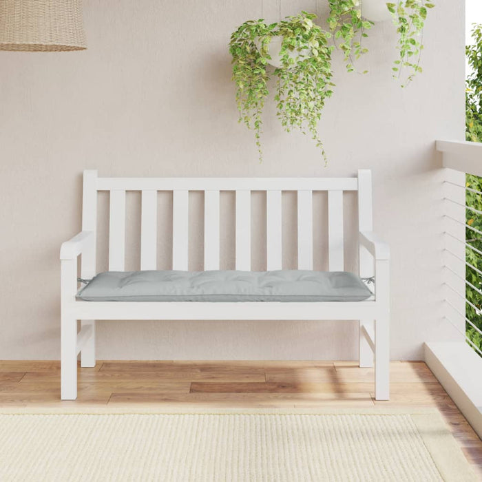 Pernă bancă de grădină, melanj gri deschis, 120x50x7 cm, textil WALTI