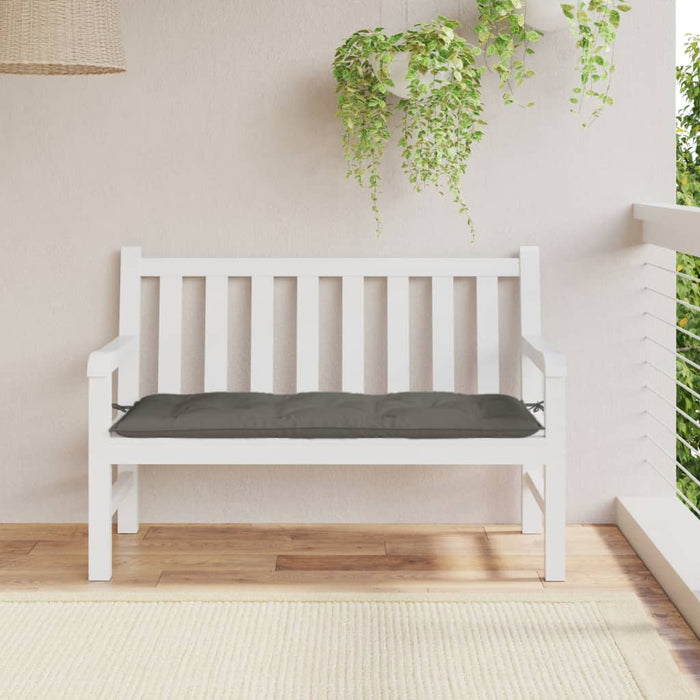 Pernă bancă de grădină, melanj gri închis, 120x50x7 cm, textil WALTI
