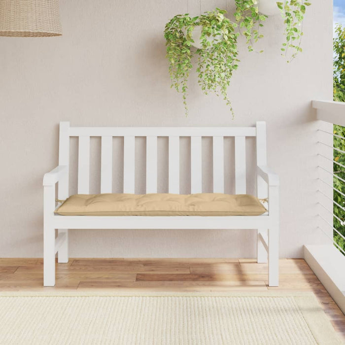 Pernă bancă de grădină, melanj bej, 120x50x7 cm, textil - WALTI WALTI