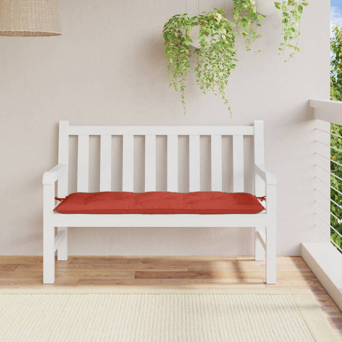 Pernă bancă de grădină, melanj roșu, 120x50x7 cm, textil WALTI