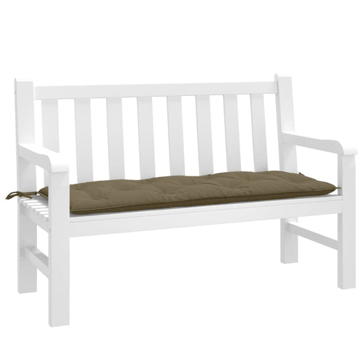 Pernă bancă de grădină, melanj gri taupe, 120x50x7 cm, textil - WALTI WALTI