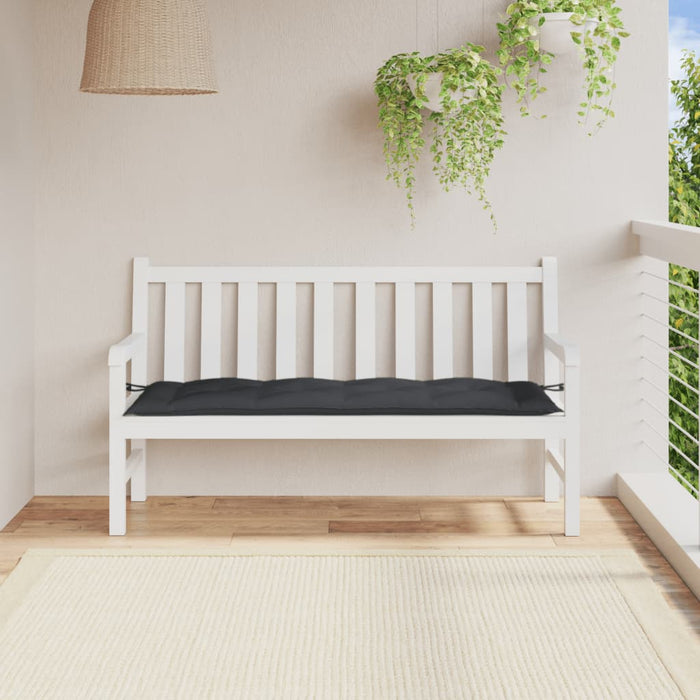 Pernă bancă de grădină, melanj antracit, 150x50x7 cm, textil - WALTI WALTI
