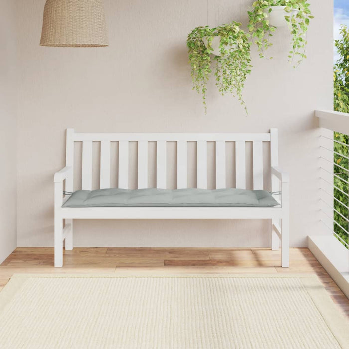 Pernă bancă de grădină, melanj gri deschis, 150x50x7 cm, textil - WALTI WALTI