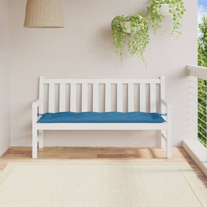Pernă bancă de grădină, melanj albastru, 150x50x7 cm, textil WALTI