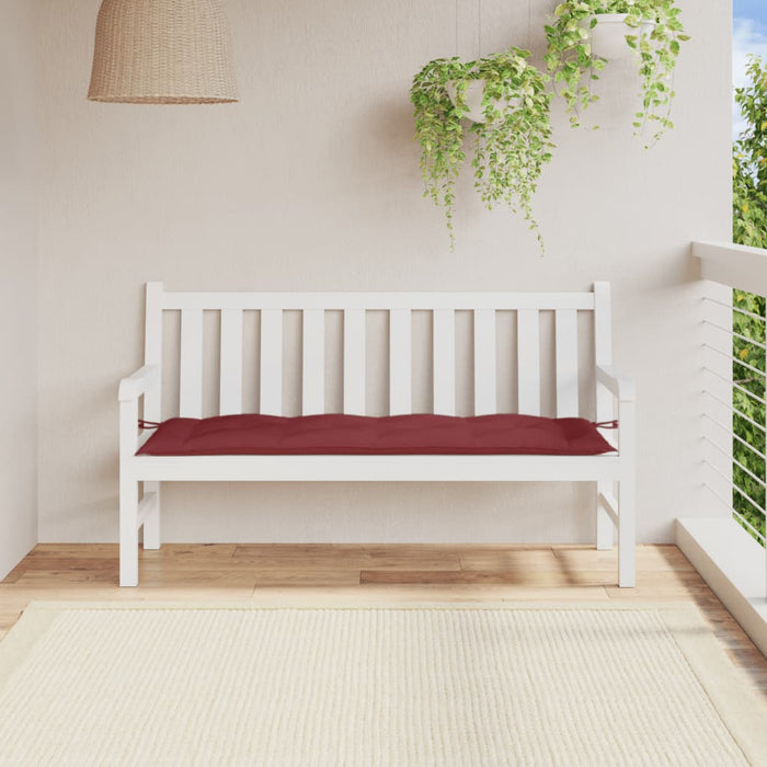 Pernă bancă de grădină, melanj roșu vin, 150x50x7 cm, textil - WALTI WALTI