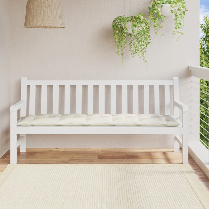 Pernă bancă de grădină, melanj crem, 180x50x7 cm, textil WALTI