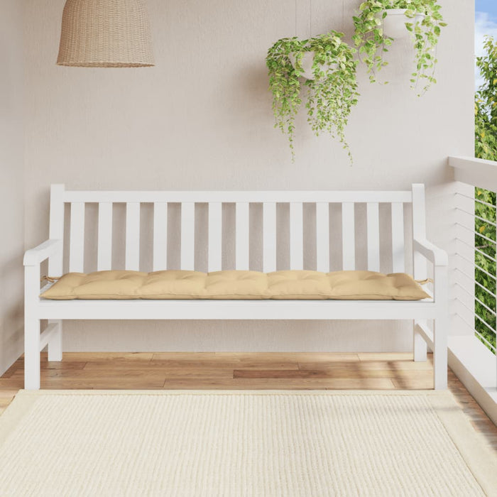 Pernă bancă de grădină, melanj bej, 180x50x7 cm, textil WALTI