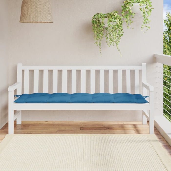 Pernă bancă de grădină, melanj albastru, 180x50x7 cm, textil WALTI
