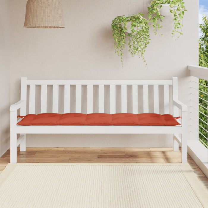 Pernă bancă de grădină, melanj roșu, 180x50x7 cm, textil WALTI