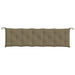 Pernă bancă de grădină, melanj taupe, 180x50x7 cm, textil - WALTI WALTI