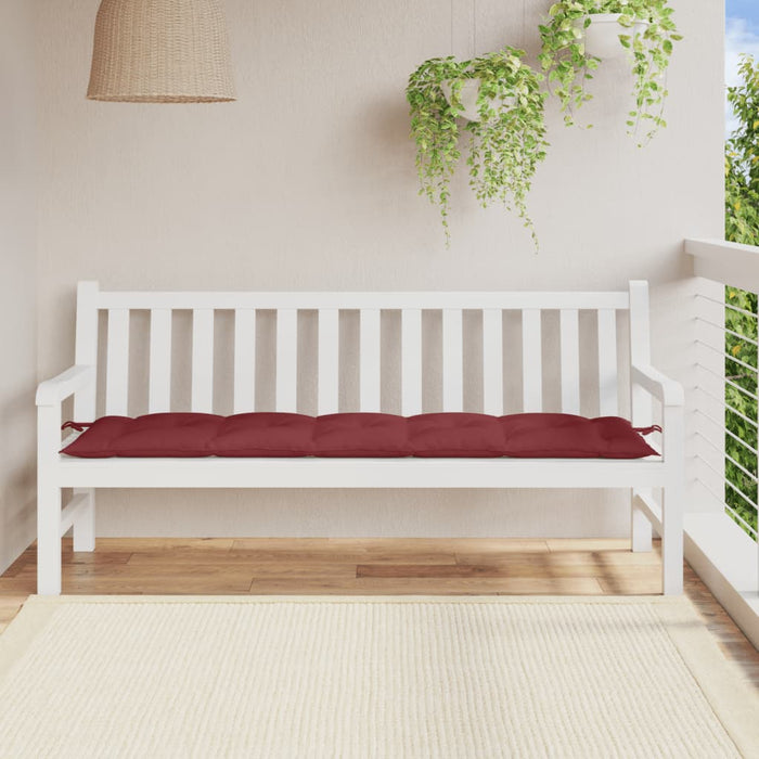 Pernă bancă de grădină, melanj roșu vin, 180x50x7 cm, textil WALTI