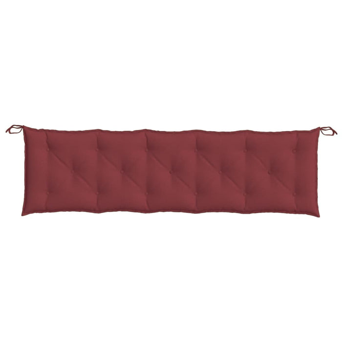 Pernă bancă de grădină, melanj roșu vin, 180x50x7 cm, textil WALTI