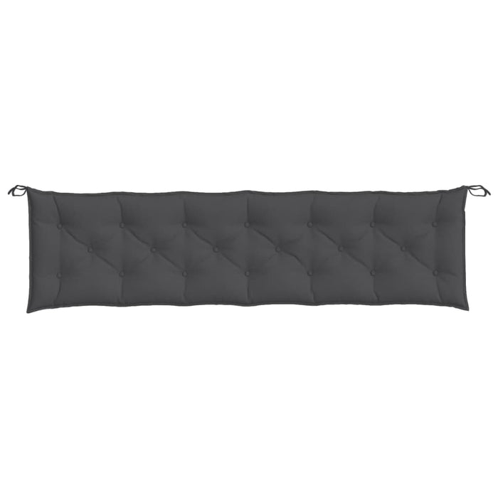 Pernă bancă de grădină, melanj antracit, 200x50x7 cm, textil WALTI