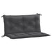 Pernă bancă de grădină 2 buc melanj antracit 100x50x7 cm textil - WALTI WALTI