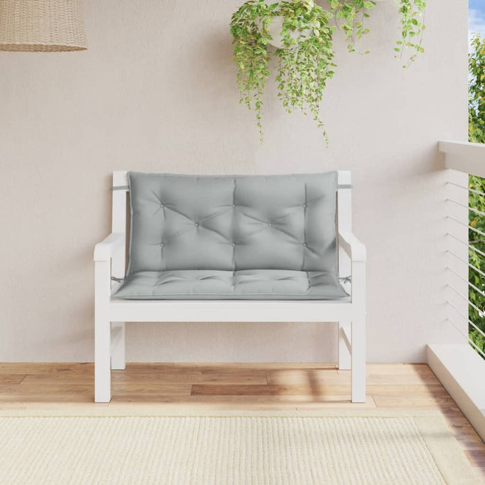 Pernă bancă de grădină 2db melanj gri deschis 100x50x7cm textil - WALTI WALTI