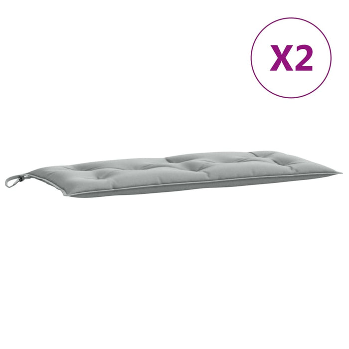 Pernă bancă de grădină 2db melanj gri deschis 100x50x7cm textil - WALTI WALTI