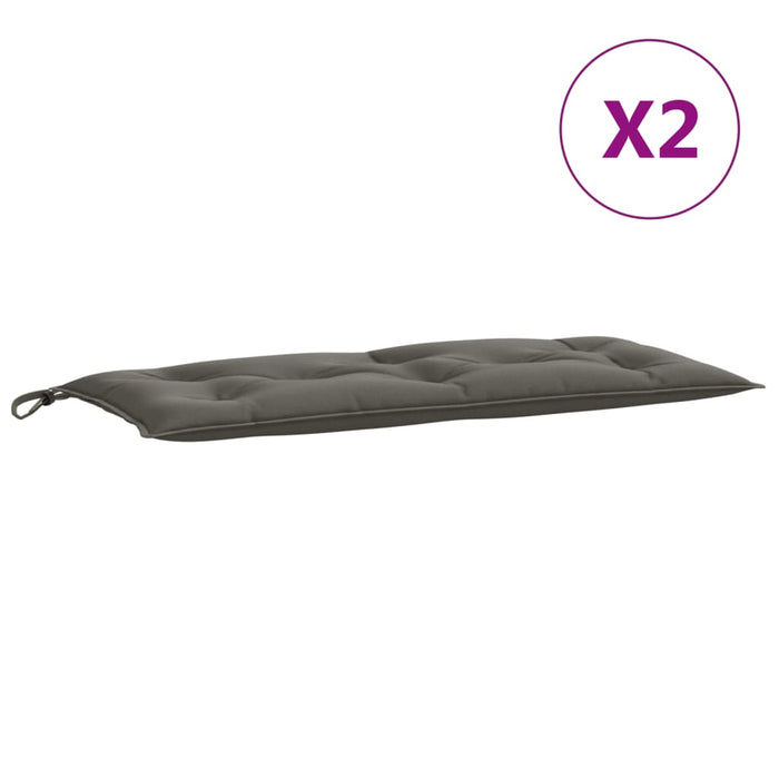Pernă bancă de grădină 2buc melanj gri închis 100x50x7cm textil - WALTI WALTI