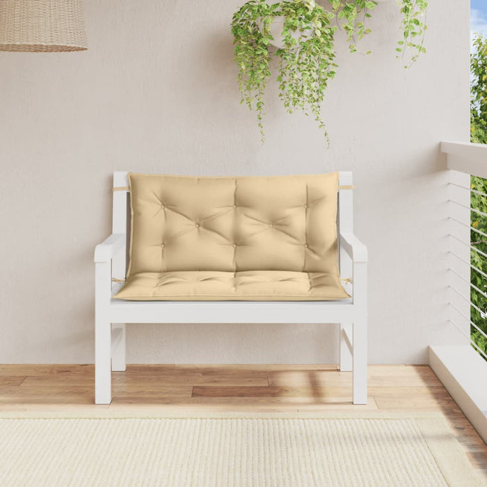 Perne bancă de grădină, 2 buc., melanj bej, 100x50x7cm, textil - WALTI WALTI