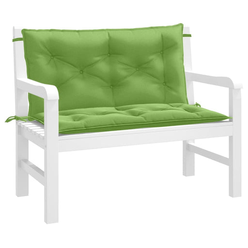 Pernă bancă de grădină, 2 buc. melanj verde, 100x50x7 cm textil - WALTI WALTI