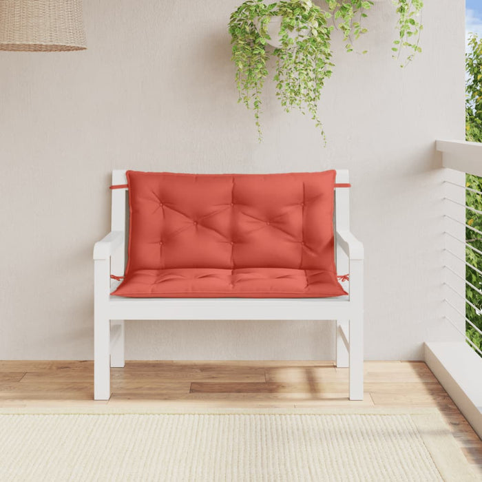 Pernă bancă de grădină, 2 buc. melanj roșu, 100x50x7 cm, textil - WALTI WALTI