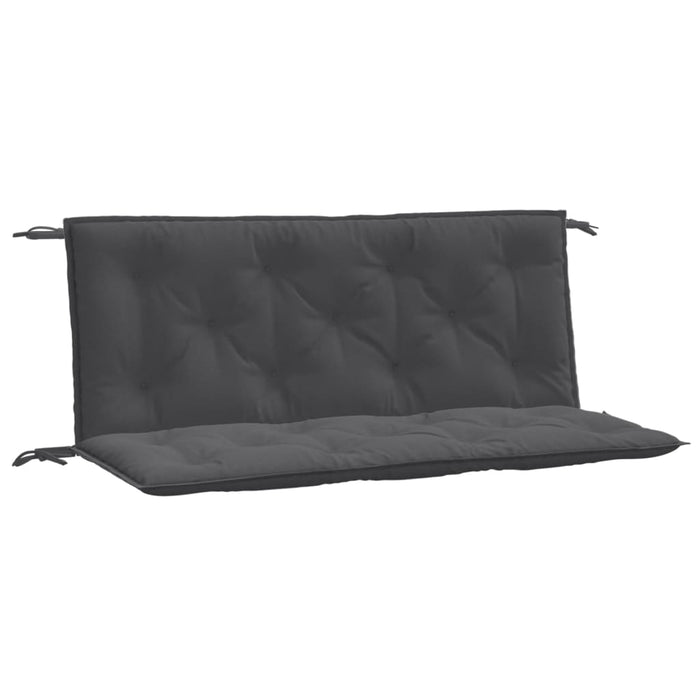 Pernă bancă de grădină 2 buc melanj antracit 120x50x7 cm textil - WALTI WALTI