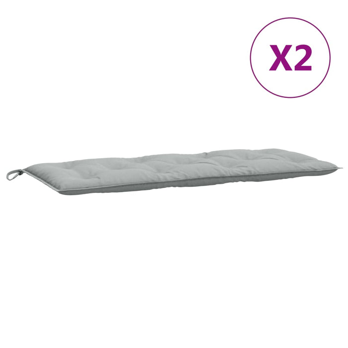 Pernă bancă de grădină 2db melanj gri deschis 120x50x7cm textil - WALTI WALTI