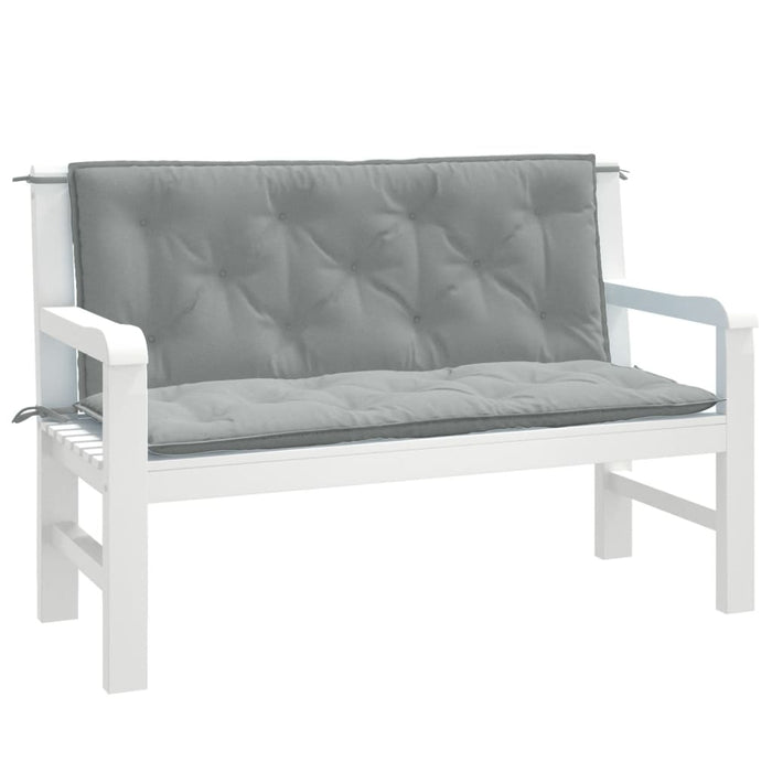 Pernă bancă de grădină 2db melanj gri deschis 120x50x7cm textil - WALTI WALTI