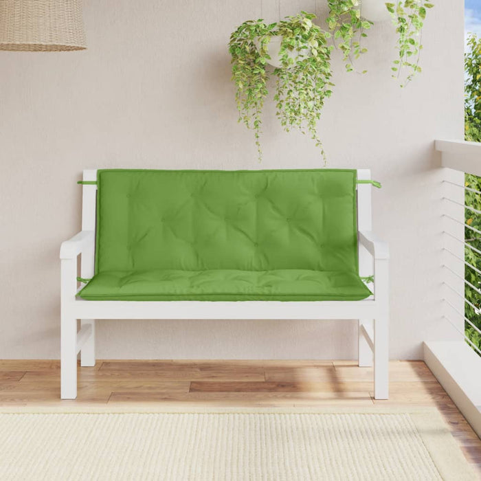 Pernă bancă de grădină, 2 buc. melanj verde, 120x50x7 cm textil - WALTI WALTI