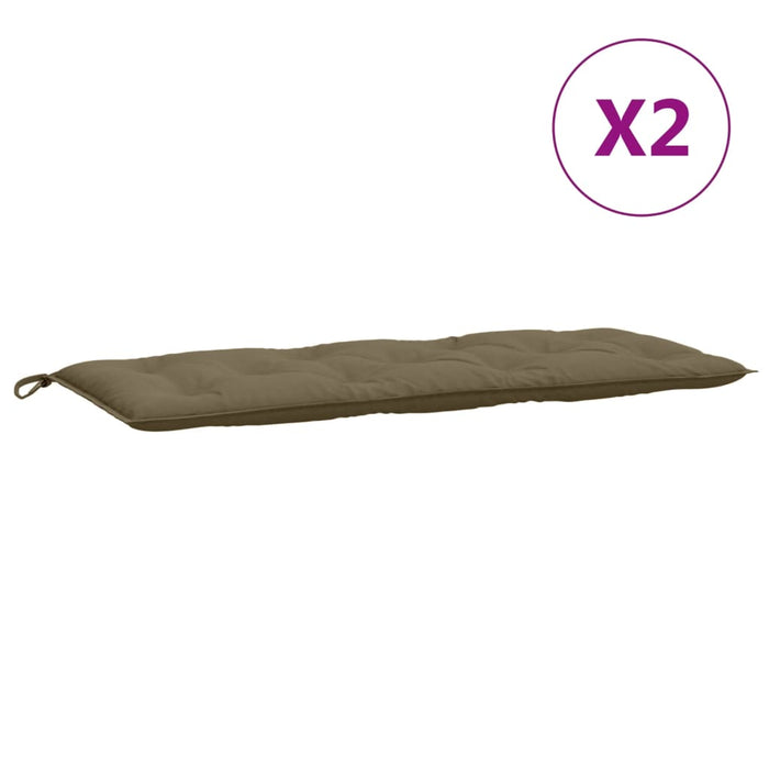 Pernă bancă de grădină 2 buc melanj gri taupe 120x50x7cm textil - WALTI WALTI