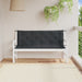 Pernă bancă de grădină 2 buc melanj antracit 150x50x7 cm textil - WALTI WALTI
