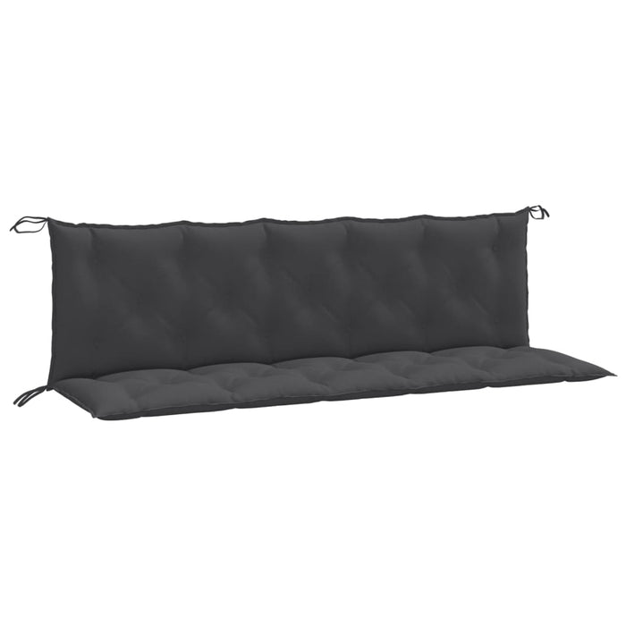 Pernă bancă de grădină 2 buc melanj antracit 180x50x7 cm textil - WALTI WALTI