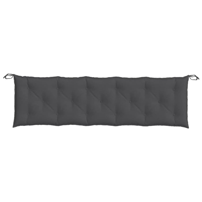 Pernă bancă de grădină 2 buc melanj antracit 180x50x7 cm textil - WALTI WALTI