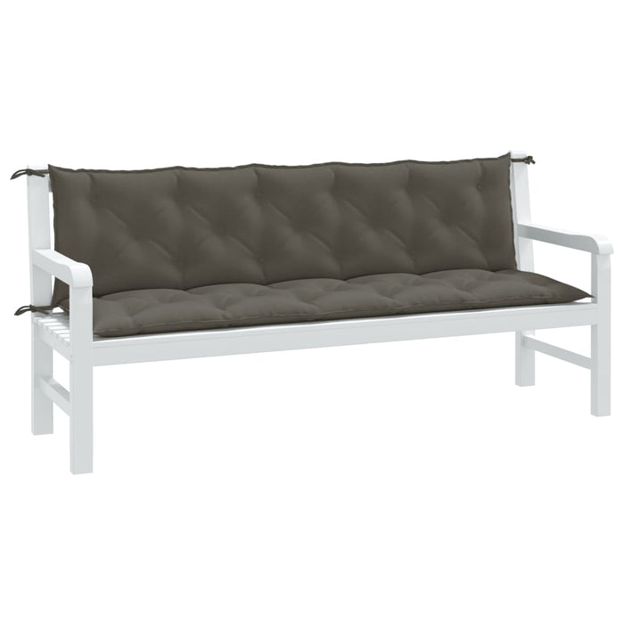 Pernă bancă de grădină 2buc melanj gri închis 180x50x7cm textil - WALTI WALTI