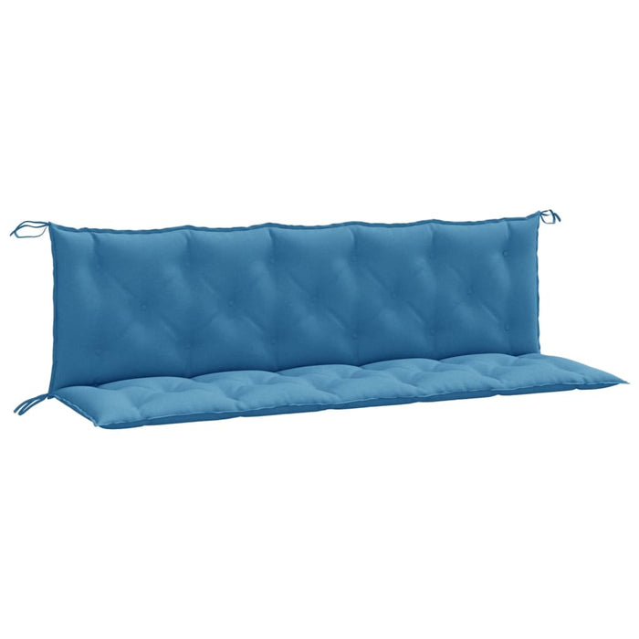 Pernă bancă de grădină 2 buc melanj albastru 180x50x7 cm textil - WALTI WALTI