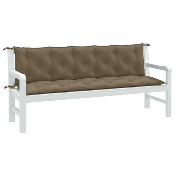 Pernă bancă de grădină, 2 buc. melanj taupe, 180x50x7 cm textil - WALTI WALTI