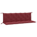 Pernă bancă de grădină 2 buc melanj roșu vin 180x50x7 cm textil - WALTI WALTI