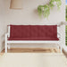 Pernă bancă de grădină 2 buc melanj roșu vin 180x50x7 cm textil - WALTI WALTI