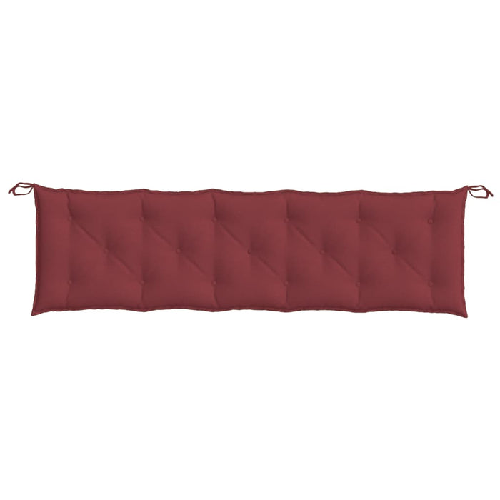 Pernă bancă de grădină 2 buc melanj roșu vin 180x50x7 cm textil - WALTI WALTI