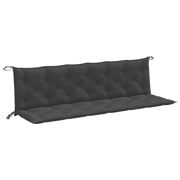 Pernă bancă de grădină 2 buc melanj antracit 200x50x7 cm textil - WALTI WALTI