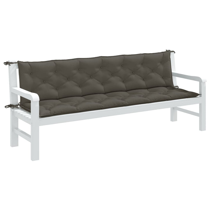 Pernă bancă de grădină 2buc melanj gri închis 200x50x7cm textil - WALTI WALTI