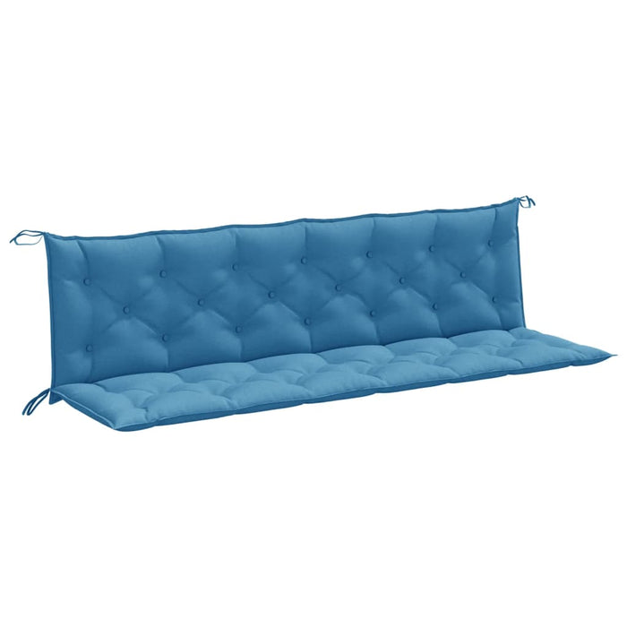 Pernă bancă de grădină 2 buc melanj albastru 200x50x7 cm textil - WALTI WALTI