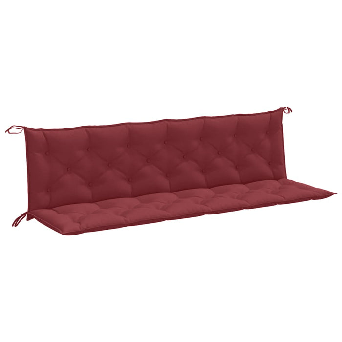 Pernă bancă de grădină 2 buc melanj roșu vin 200x50x7 cm textil - WALTI WALTI