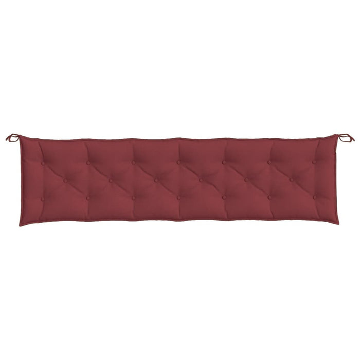 Pernă bancă de grădină 2 buc melanj roșu vin 200x50x7 cm textil - WALTI WALTI