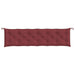 Pernă bancă de grădină 2 buc melanj roșu vin 200x50x7 cm textil - WALTI WALTI