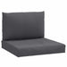 Perne de paleți, 2 buc., melanj antracit, material textil - WALTI WALTI